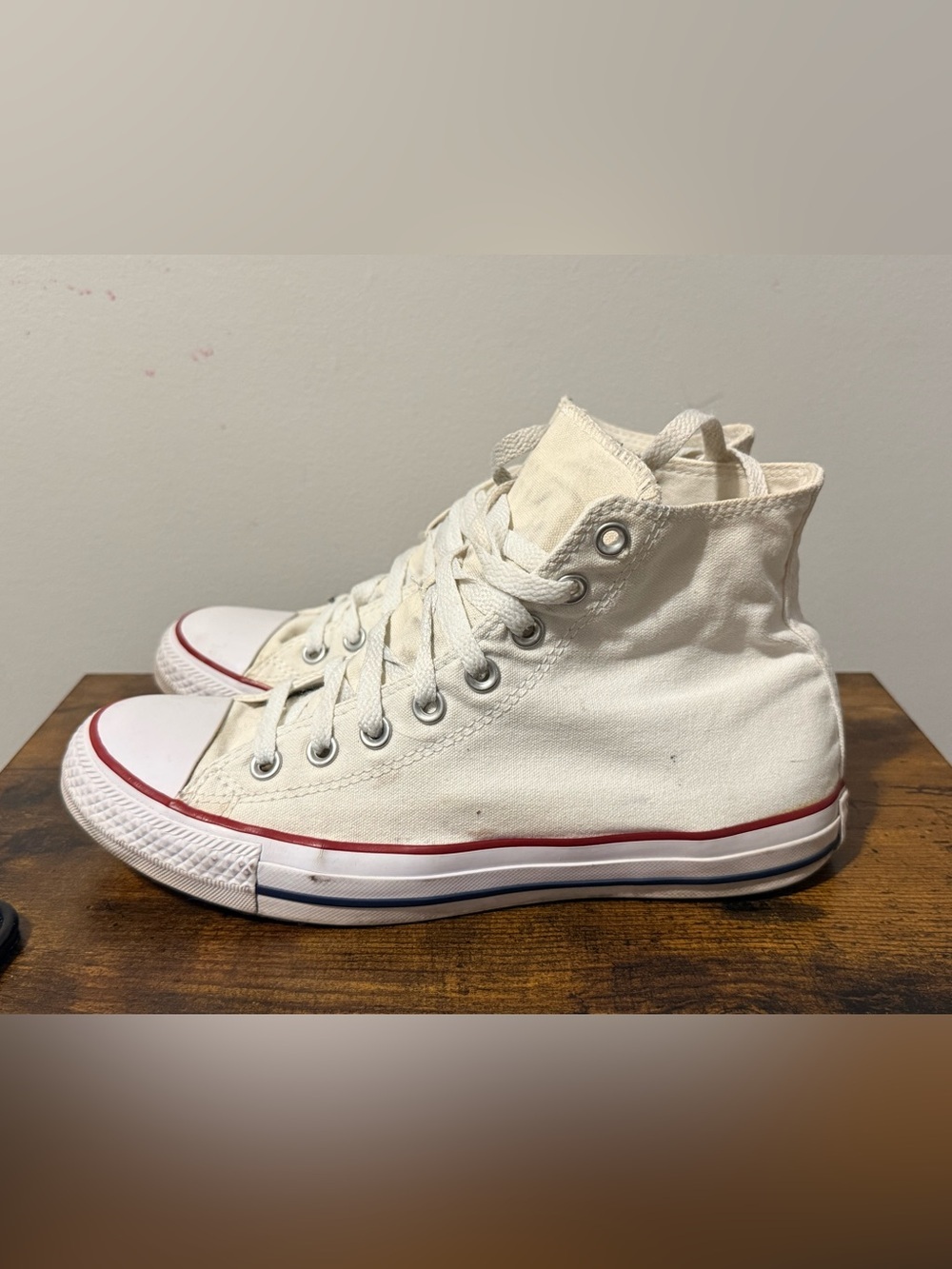 Converse Unisex Chuck Taylor All Star Hi M7650 White Shoes Sneakers Sz 8M W10